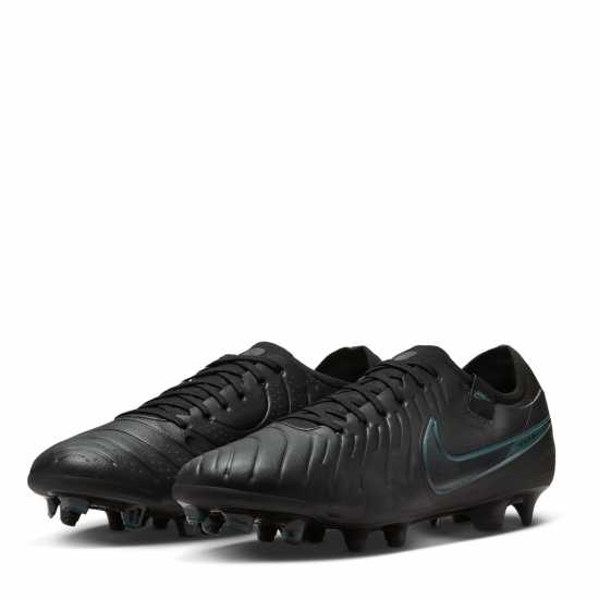 Nike Tiempo Legend 10 Pro Firm Ground Football Boots Черно/Зелено Футболни стоножки