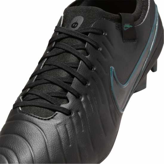 Nike Tiempo Legend 10 Pro Firm Ground Football Boots Черно/Зелено Футболни стоножки