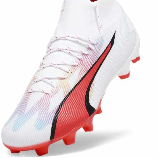 Puma Ultra Pro Firm Ground Football Boots Бяло/Орхидея Футболни стоножки