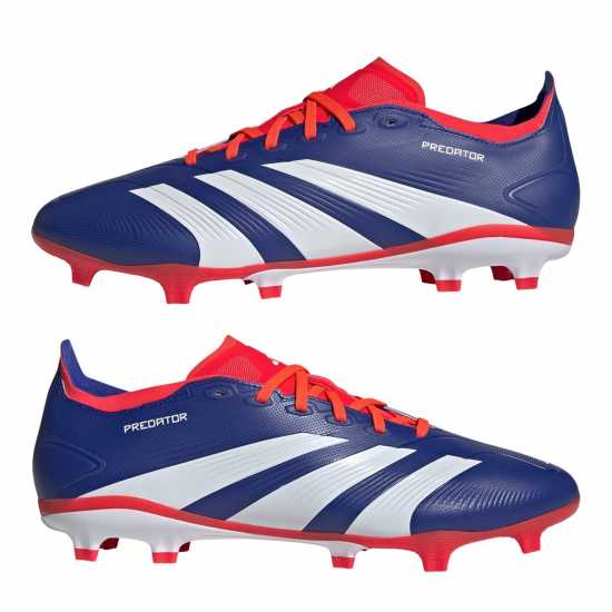 Adidas Predator 24 League Firm Ground Boots Син/Бял/Червен Футболни стоножки