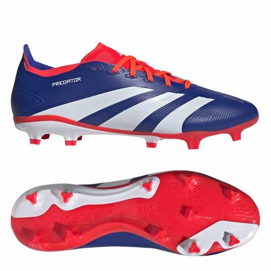 Adidas Predator 24 League Firm Ground Boots Син/Бял/Червен Футболни стоножки