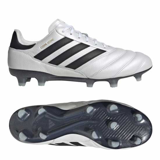 Adidas Copa Icon Pro Firm Ground Boots Бяло/Черно/Злато Футболни стоножки