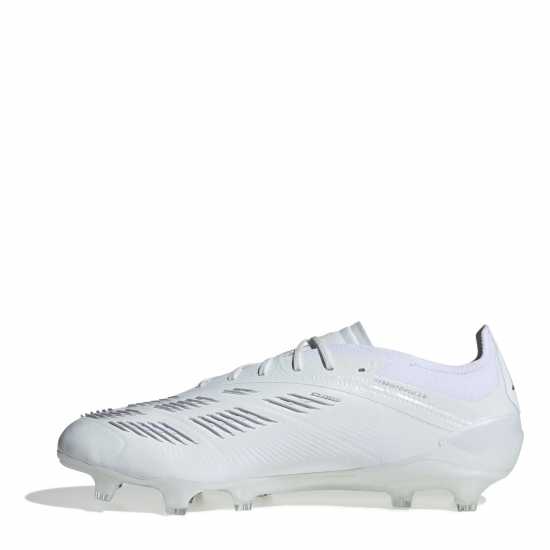 Adidas Predator 24 Elite Low Firm Ground Football Boots White/Silver Футболни стоножки