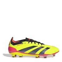 Adidas Predator 24 Elite Low Firm Ground Football Boots Жълто/Черно/Червено Футболни стоножки