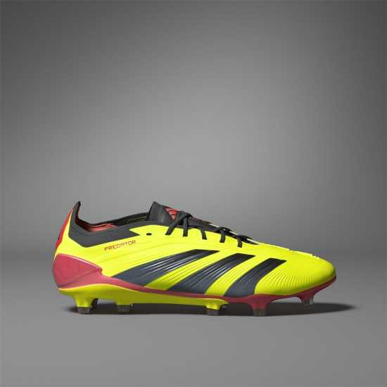 Adidas Predator 24 Elite Low Firm Ground Football Boots Жълто/Черно/Червено Футболни стоножки