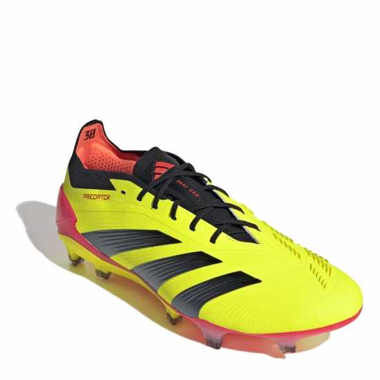 Adidas Predator 24 Elite Low Firm Ground Football Boots Жълто/Черно/Червено Футболни стоножки