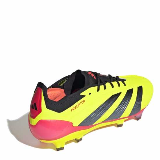 Adidas Predator 24 Elite Low Firm Ground Football Boots Жълто/Черно/Червено Футболни стоножки