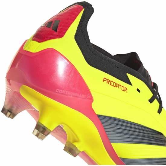 Adidas Predator 24 Elite Low Firm Ground Football Boots Жълто/Черно/Червено Футболни стоножки