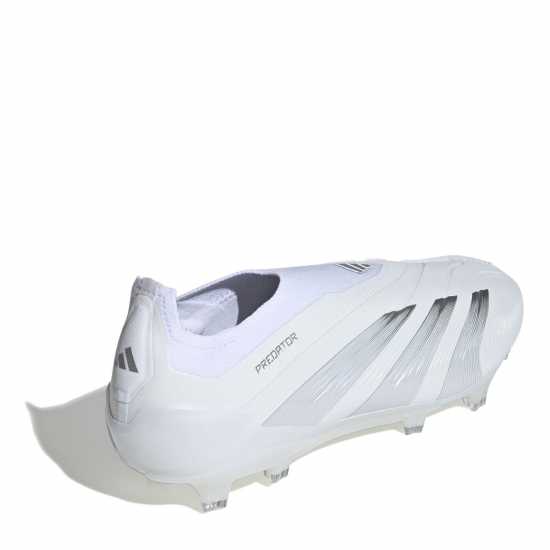 Adidas 24 Predator Elite Firm Ground Football Boots Бяло/сребро Футболни стоножки