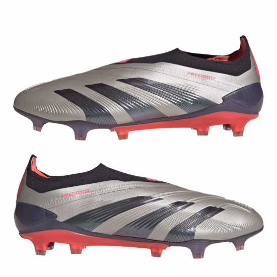 Adidas 24 Predator Elite Firm Ground Football Boots Сребро/Черно 