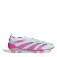 Adidas 24 Predator Elite Firm Ground Football Boots White/Blue 