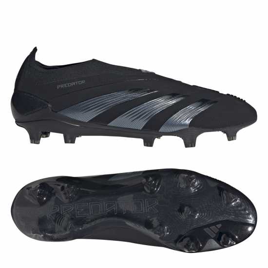 Adidas 24 Predator Elite Firm Ground Football Boots Черно/Сиво Футболни стоножки