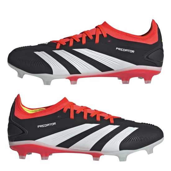 Adidas Predator 24 Pro Firm Ground Boots Черно/Бяло/Червено Футболни стоножки