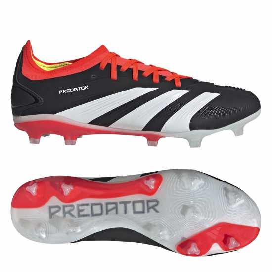 Adidas Predator 24 Pro Firm Ground Boots Черно/Бяло/Червено Футболни стоножки