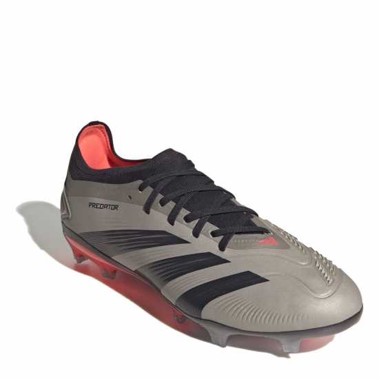 Adidas Predator 24 Pro Firm Ground Boots Silver/Black 