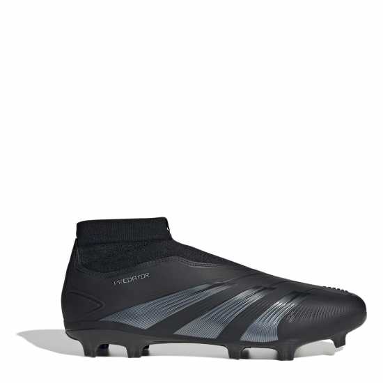 Adidas Predator 24 League Laceless Firm Ground Football Boots Черно/Сиво Футболни стоножки