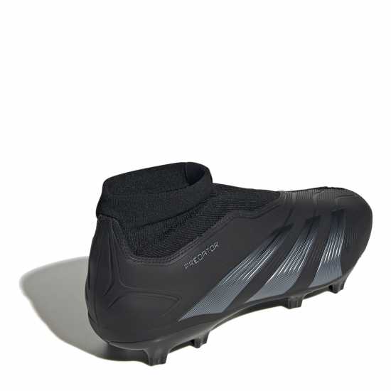 Adidas Predator 24 League Laceless Firm Ground Football Boots Черно/Сиво Футболни стоножки