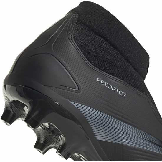 Adidas Predator 24 League Laceless Firm Ground Football Boots Черно/Сиво Футболни стоножки