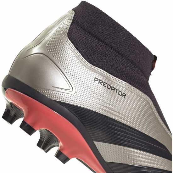 Adidas Predator 24 League Laceless Firm Ground Football Boots Сребро/Черно 