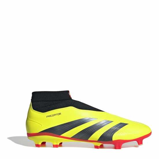 Adidas Predator 24 League Laceless Firm Ground Football Boots Жълто/Черно/Червено Футболни стоножки