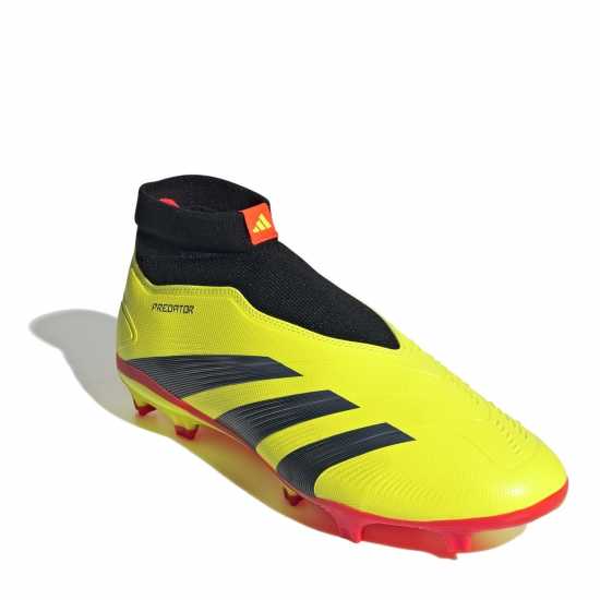 Adidas Predator 24 League Laceless Firm Ground Football Boots Жълто/Черно/Червено Футболни стоножки