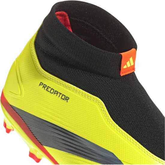 Adidas Predator 24 League Laceless Firm Ground Football Boots Жълто/Черно/Червено Футболни стоножки