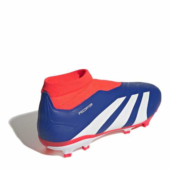 Adidas Predator 24 League Laceless Firm Ground Football Boots Син/Бял/Червен Футболни стоножки