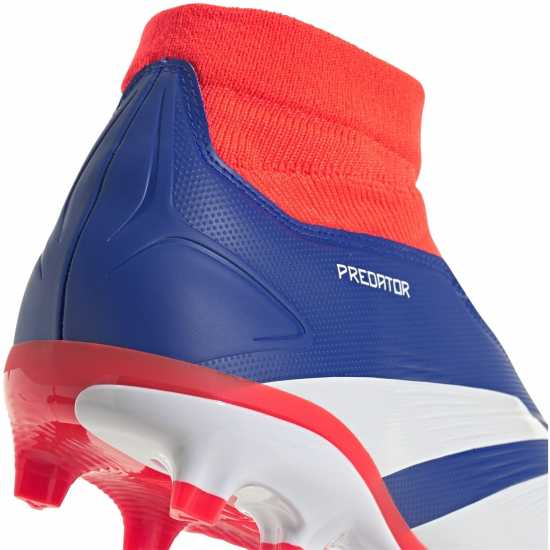 Adidas Predator 24 League Laceless Firm Ground Football Boots Син/Бял/Червен Футболни стоножки