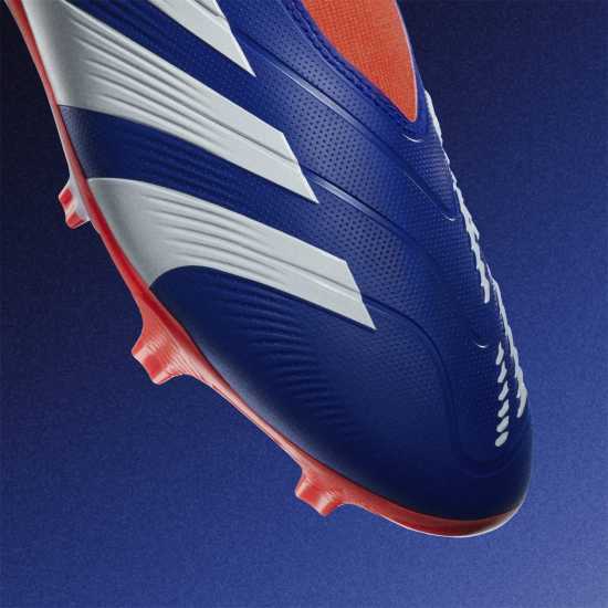 Adidas Predator 24 League Laceless Firm Ground Football Boots Син/Бял/Червен Футболни стоножки