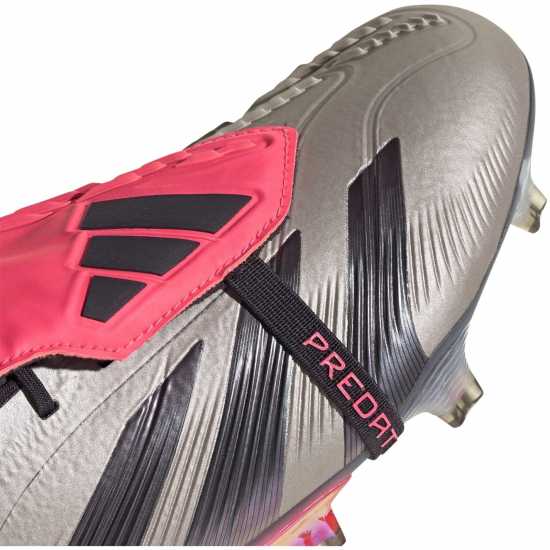 Adidas Predator Elite Foldover Tongue Firm Ground Football Boots Сребро/Черно 