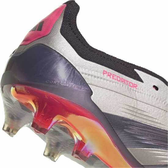 Adidas Predator Elite Foldover Tongue Firm Ground Football Boots Сребро/Черно 