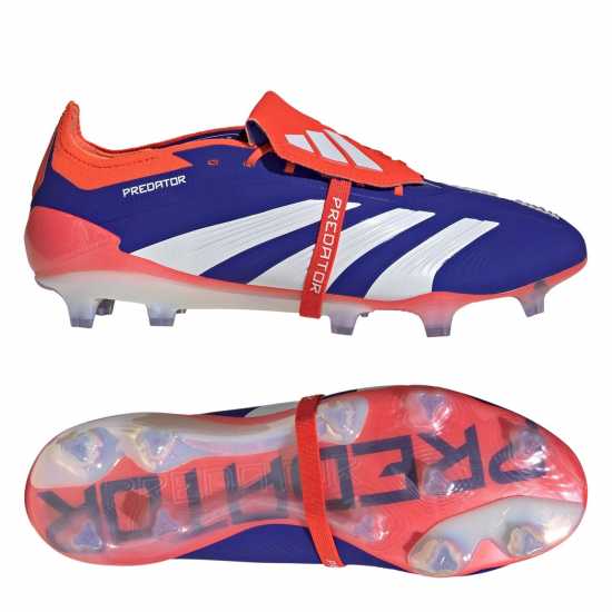 Adidas Predator Elite Foldover Tongue Firm Ground Football Boots Син/Бял/Червен Футболни стоножки