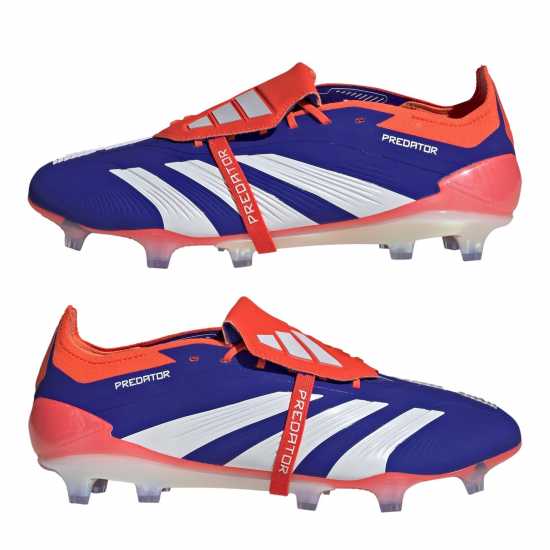 Adidas Predator Elite Foldover Tongue Firm Ground Football Boots Син/Бял/Червен Футболни стоножки