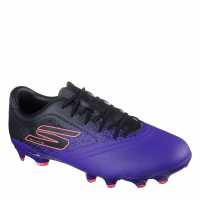 Skechers Razor Gold Firm Ground Football Boots Purple/Black 