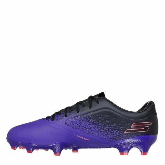 Skechers Razor Gold Firm Ground Football Boots Purple/Black 