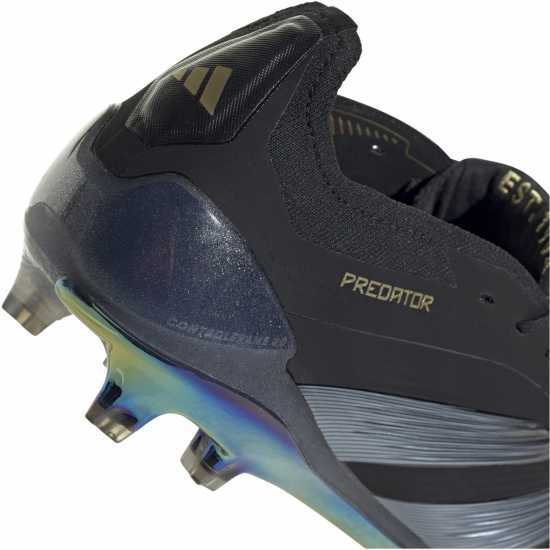 Adidas Predator Elite Fold-Over Tongue Firm Ground Football Boots Core Black/Crbn Футболни стоножки