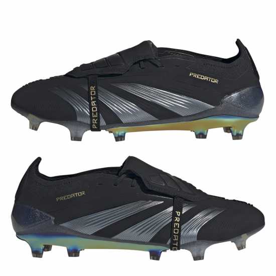 Adidas Predator Elite Fold-Over Tongue Firm Ground Football Boots Core Black/Crbn Футболни стоножки