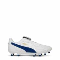 Puma King Cup Fg Football Boots White/Blue Мъжки футболни бутонки