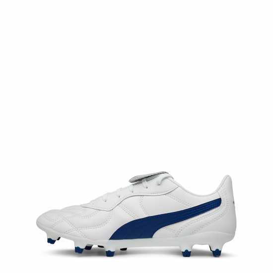 Puma King Cup Fg Football Boots White/Blue Мъжки футболни бутонки