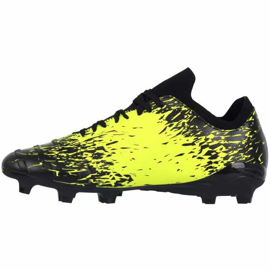 Sondico Blaze Firm Ground Football Boots Black/Yellow Футболни стоножки