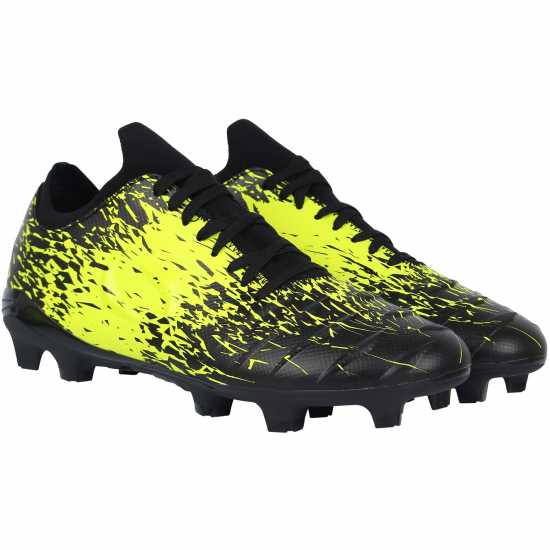 Sondico Blaze Firm Ground Football Boots Black/Yellow Футболни стоножки