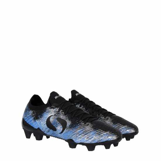 Sondico Blaze Firm Ground Football Boots Черно/Синьо Футболни стоножки