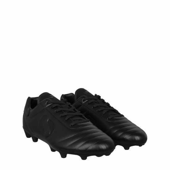 Sondico Strike Firm Ground Football Boots Черно/Черно Футболни стоножки