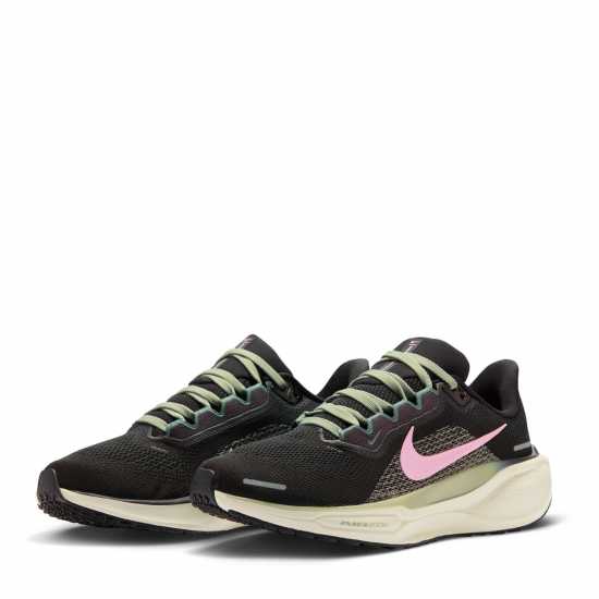 Nike Pegasus 41 Road Running Shoes Womens Черно/Розова Пяна 