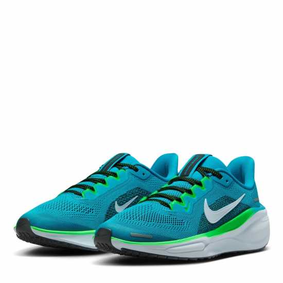 Nike Юношески Обувки Air Zoom Pegasus 41 Road Running Shoes Juniors Синьо/Сиво Детски маратонки