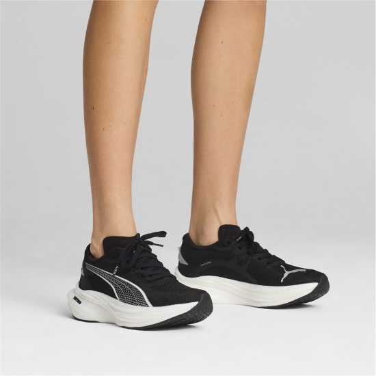 Puma Deviate Nitro 3 Fade Wns Road Running Shoes Womens Черно/Бяло Атлетика