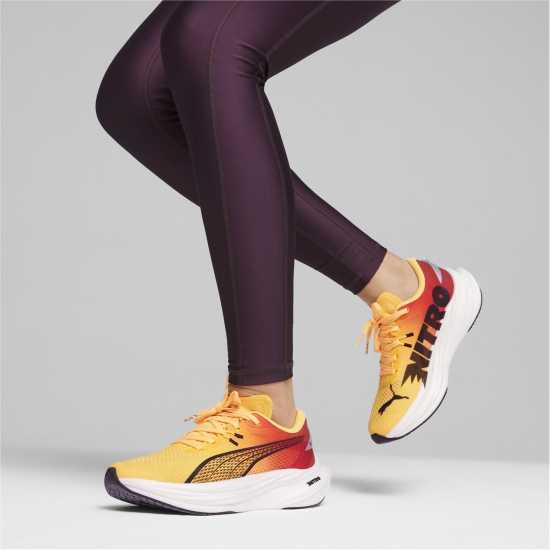 Puma Deviate Nitro 3 Fade Wns Road Running Shoes Womens Слънчев поток Атлетика