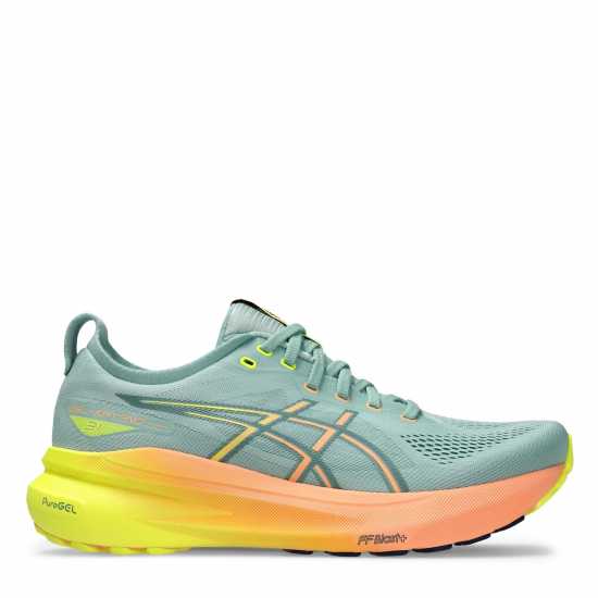 Asics Gel-Kayano 31 Running Shoe Mens Синьо-жълто Мъжки високи кецове