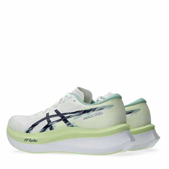 Asics Magic Speed 4 Trainers Mens Бяло/Синьо Мъжки високи кецове