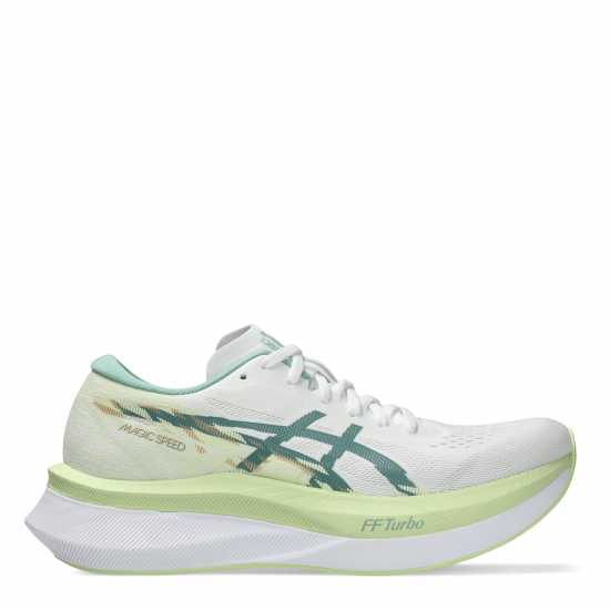 Asics Magic Speed 4 Trainers Womens Бяло/Селадон Дамски маратонки за бягане